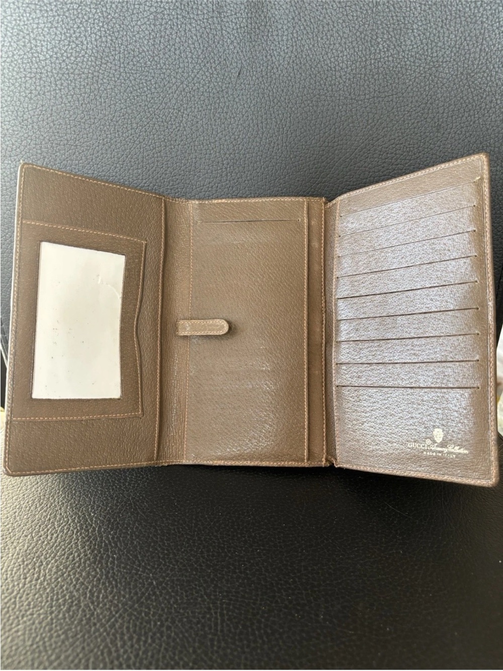 Gucci Brown Leather Card Holder Wallet - Picture 4 of 6